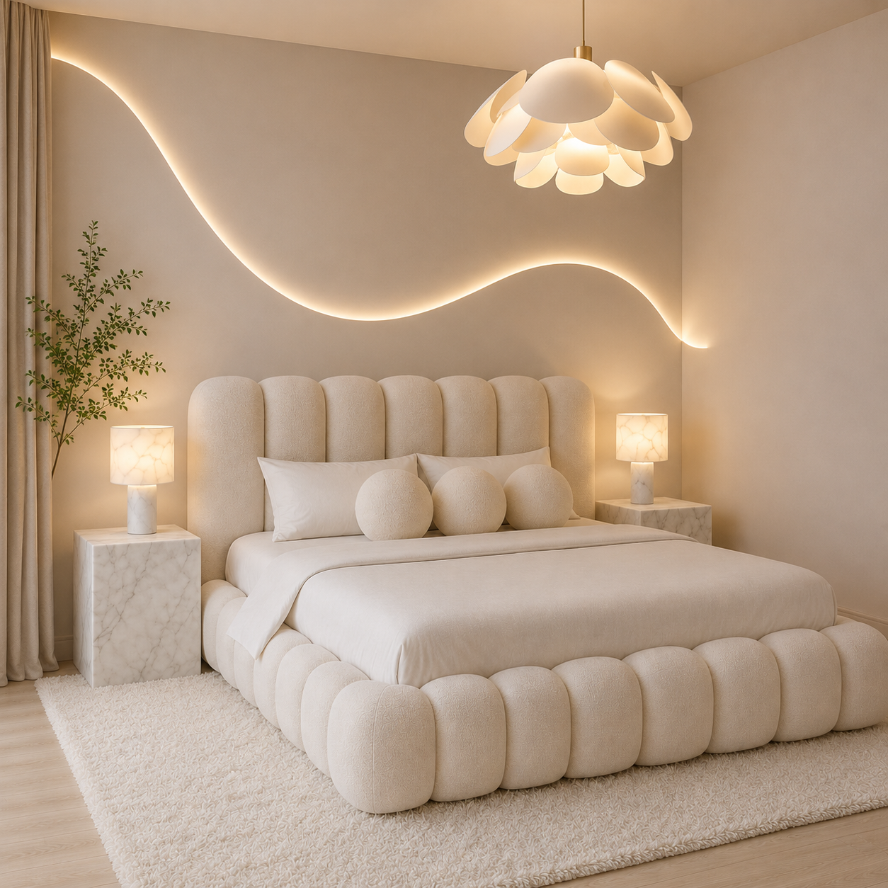 Fairmont Bed shown in an interior setting