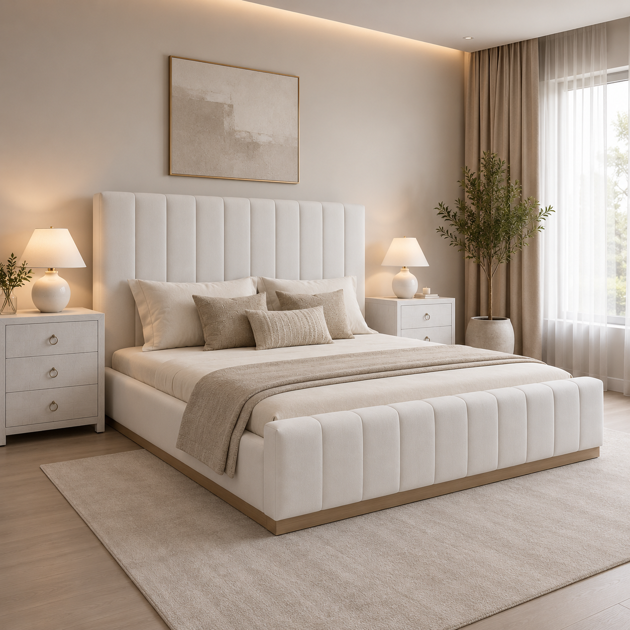 Harrington Bed shown in an interior setting