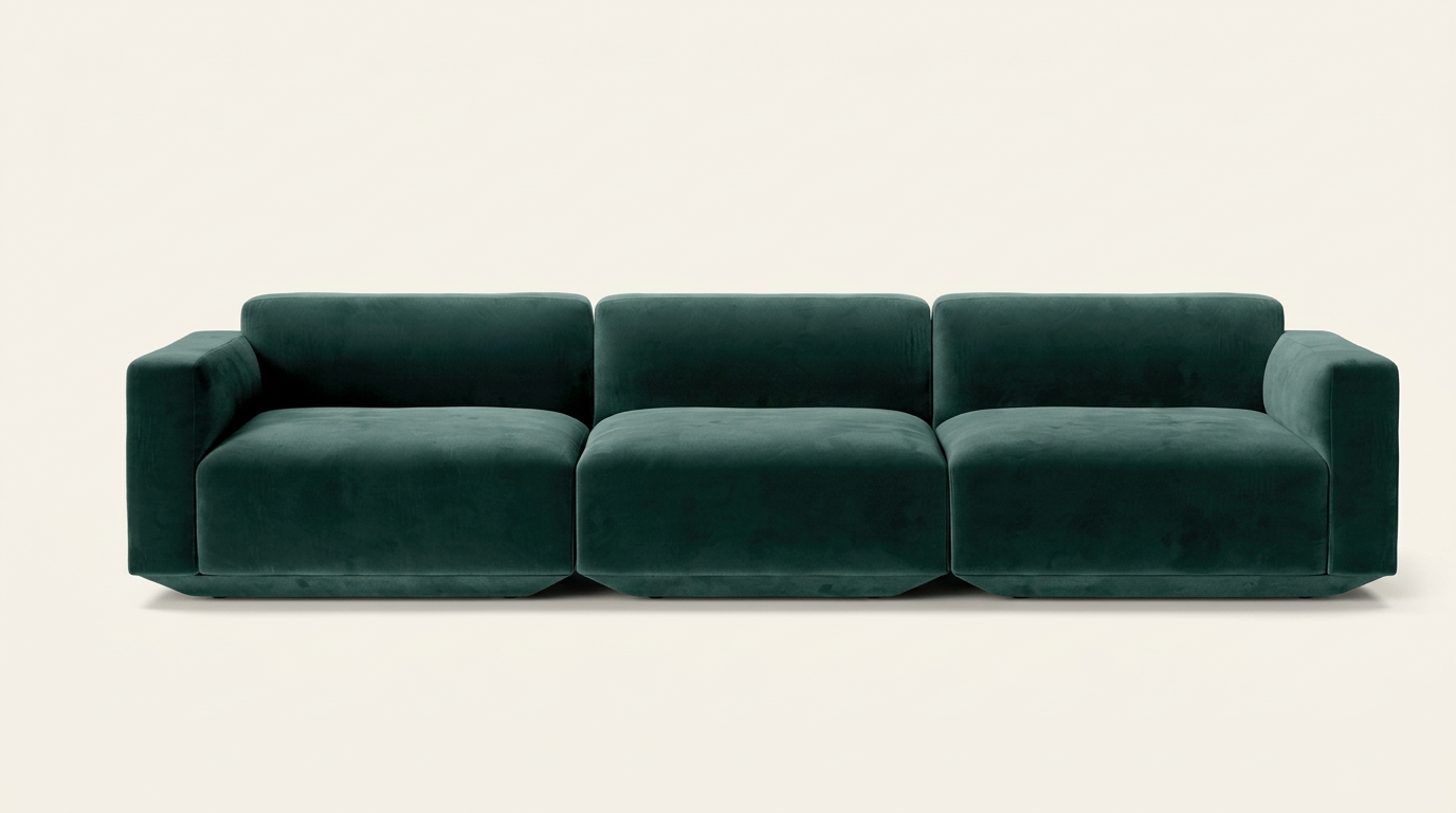 Hollis Velvet Modular Sofa