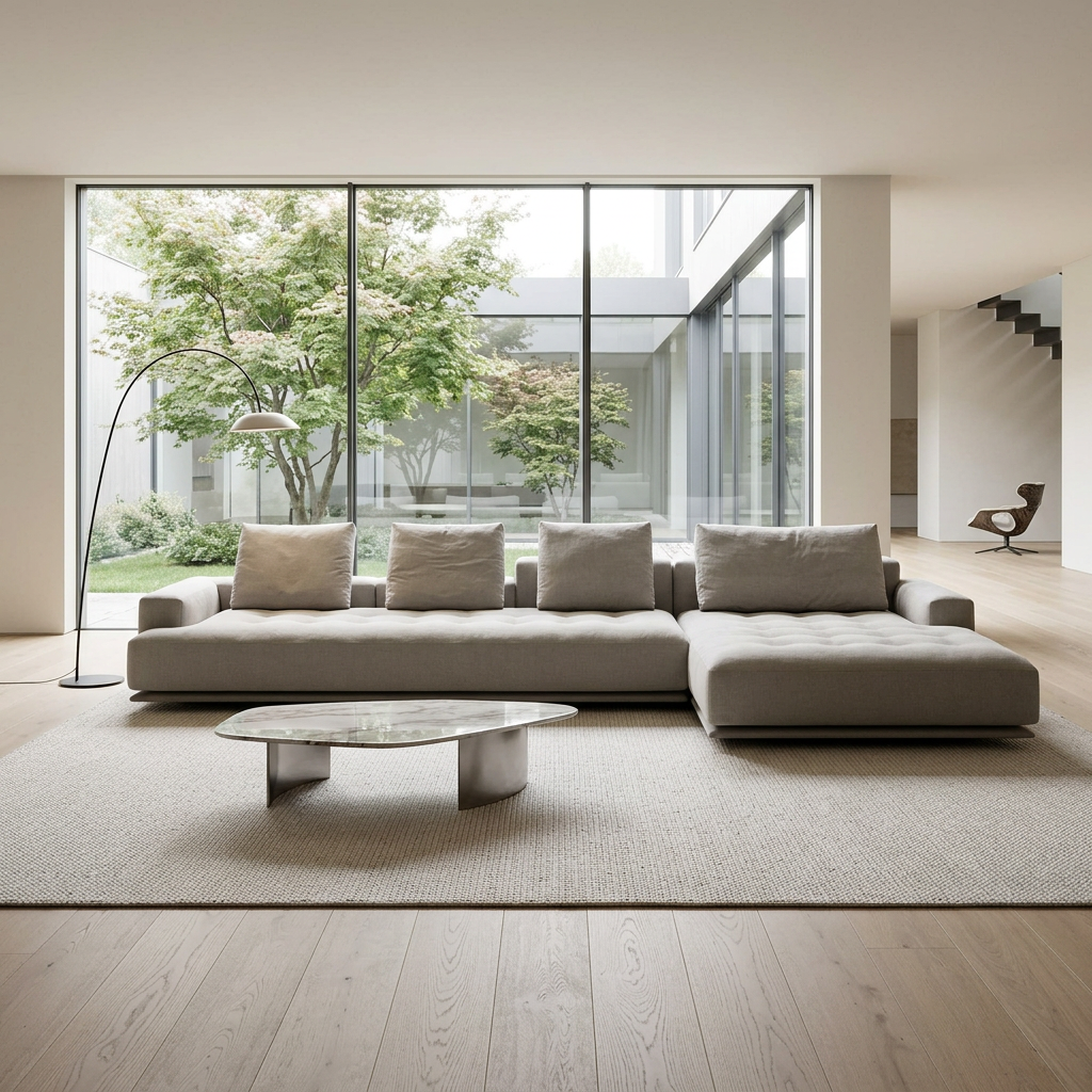 Solace Modular Chaise shown in an interior setting